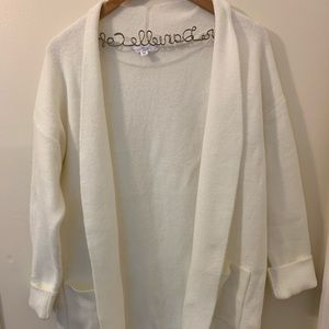 NWT Time and Tru Long White Cardigan